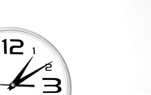 clock in the corner